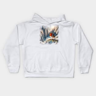 Christmas Robin Kids Hoodie